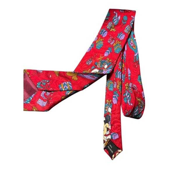 Disney Mickey Mouse Minnie Mouse And Pluto Christmas Tie - Picture 3 of 3